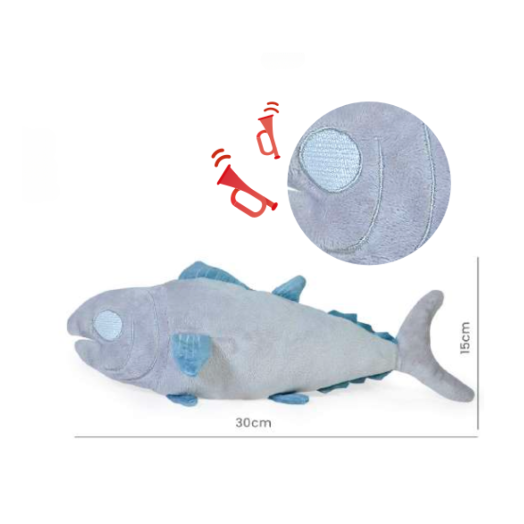 Peluche con forma de pez con squeaker / Spikefish Toy