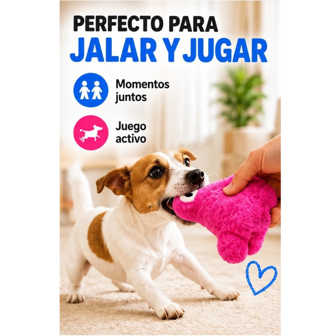 Juguete de Peluche Chirriante para Perro – Suave y Reforzado