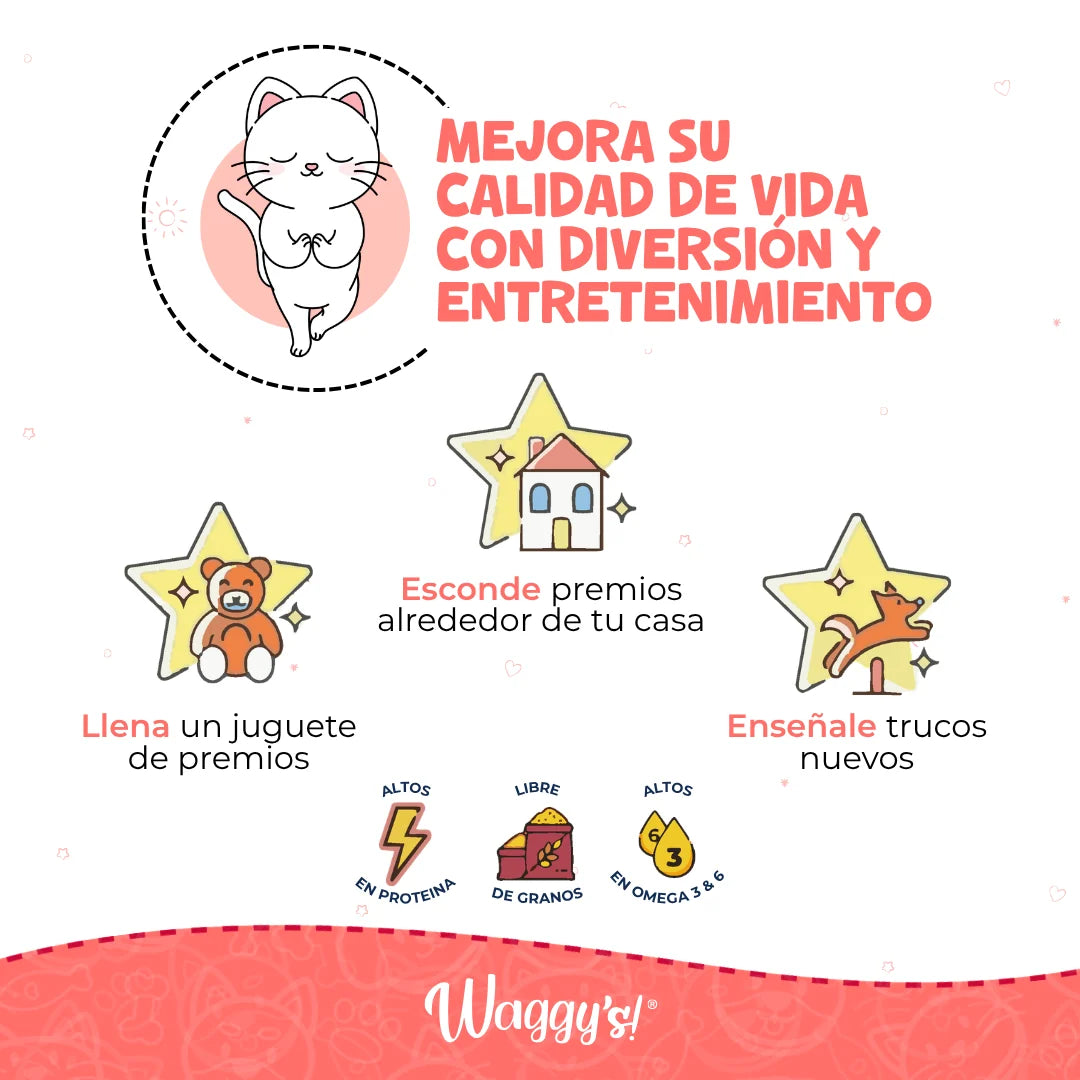 Waggy’s Bites Atún para Gatos – Premios Naturales y Nutritivos