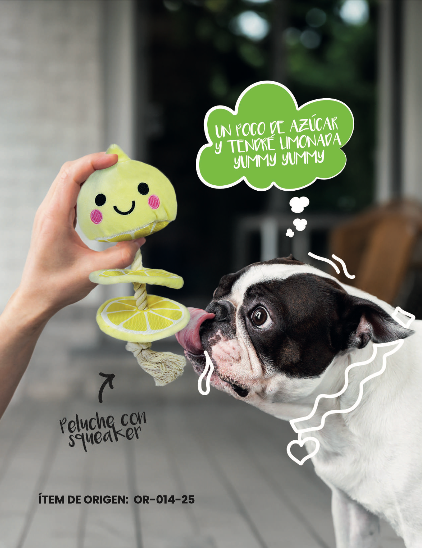 Peluche con forma de limón / Lemonhappy Toy