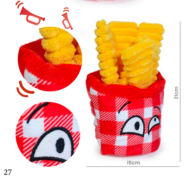 Peluche con forma de papas fritas / Crunchy Toy