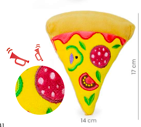 Peluche con forma de pizza / Pizzatime Toy