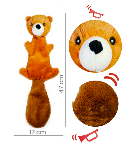 Peluche de ardilla / Arenita Toy