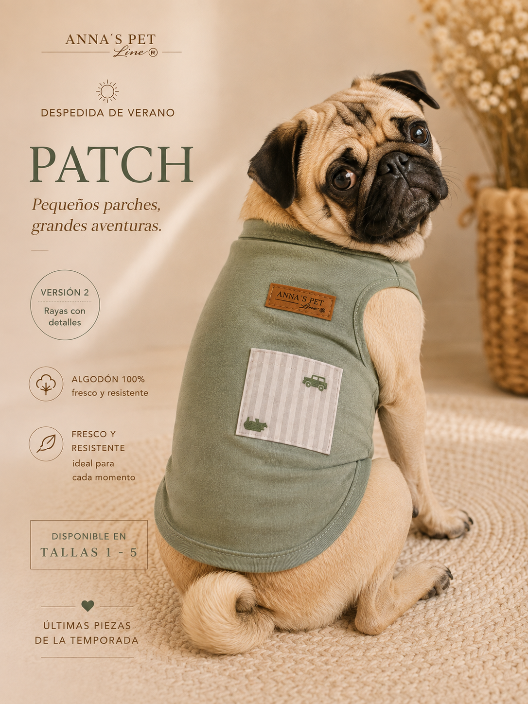 Playera para Perro Patch – Anna’s Pet Line