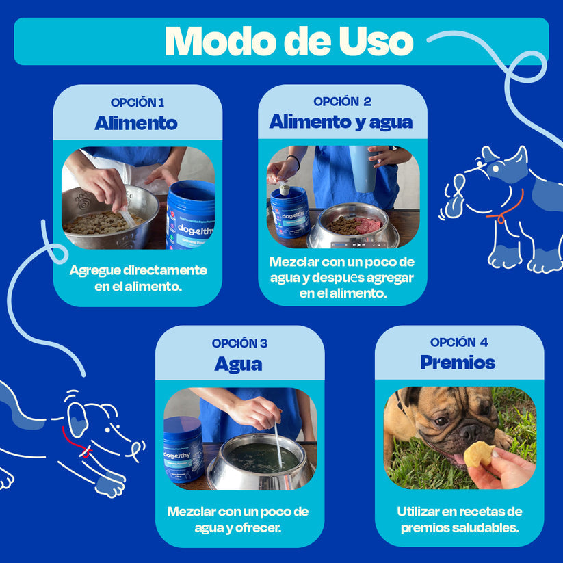 Dogelthy / Calming Powder / Calmante / Relajante Natural para Hiperactividad o Estrés Sabor a Pescado de 270g