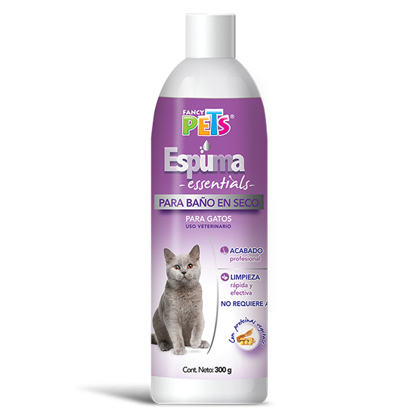 Espuma para baño en seco para gatos / Fancy Pets / 300 g