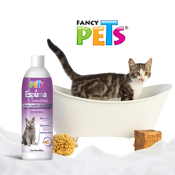Espuma para baño en seco para gatos / Fancy Pets / 300 g