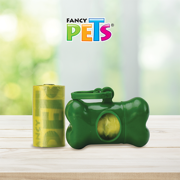 Dispensador de Poop bags / Con forma de Huesito / 40 bolsas / Fancy Pets