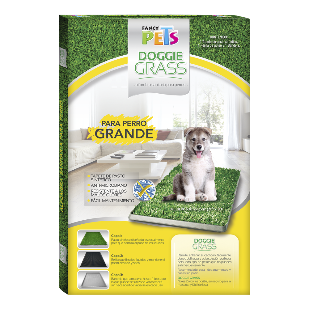 Tapete entrenador grande Doggie grass / Fancy Pets
