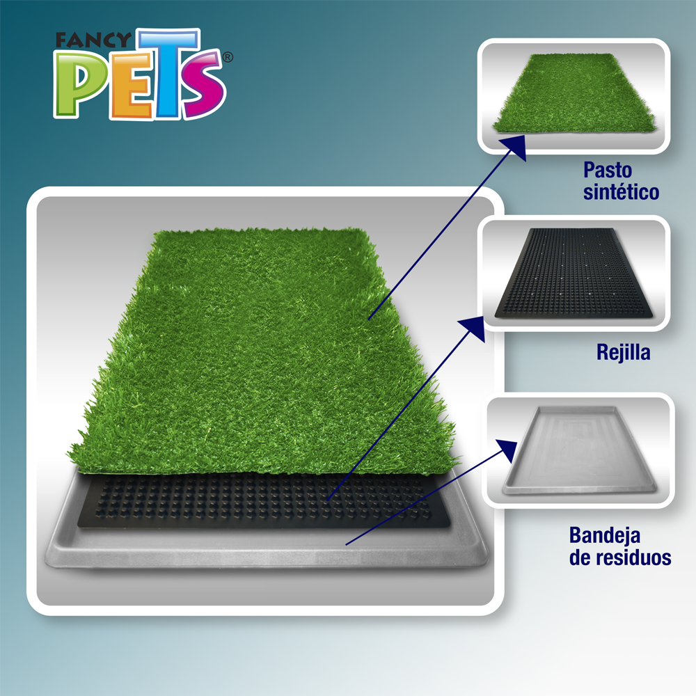 Tapete entrenador grande Doggie grass / Fancy Pets