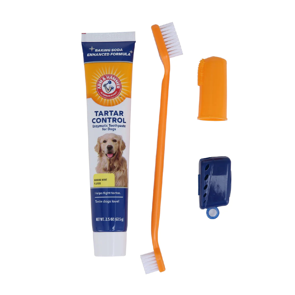 Pasta dental para perro / Sabor Plátano con Menta / Arm & Hammer / 3 pz