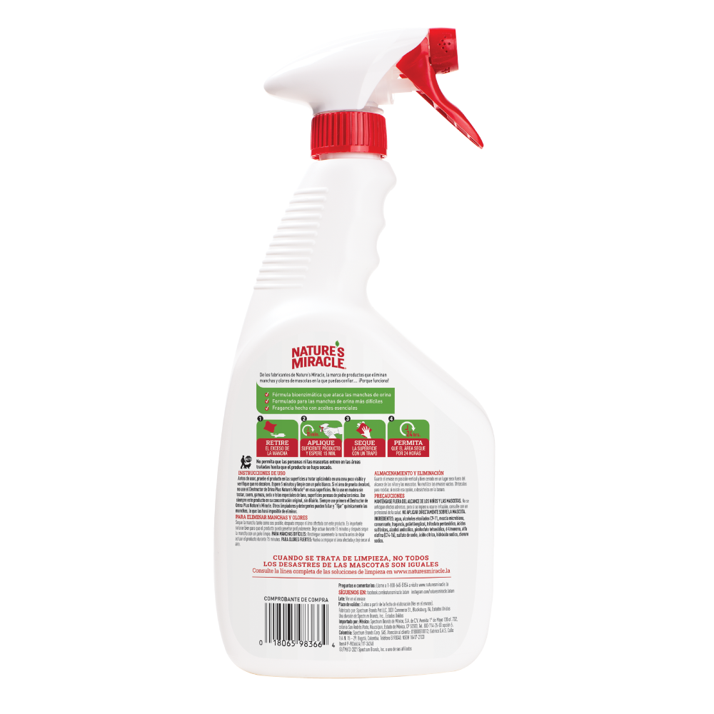 Destructor de orina Plus / Nature´s Miracle / 946 ml