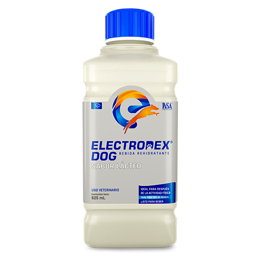 Electrodex Dog / Sabor Lácteo / Electrolitos para perro 625 ml.