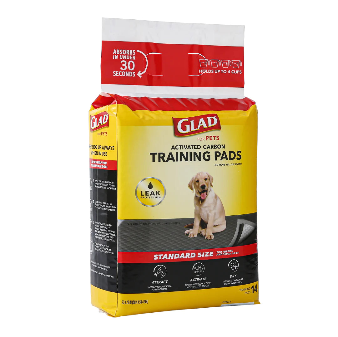 Glad / Tapete entrenador 5 capas / A prueba de fugas, Elimina olores, convierte la orina en gel / 14 pz