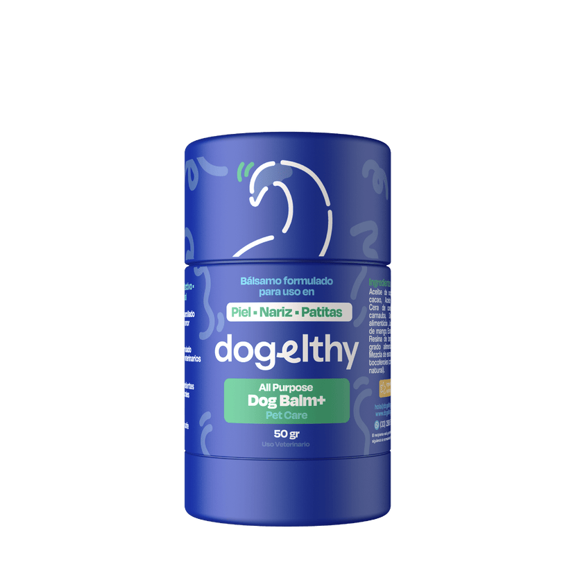 Dogelthy / Dog Balm Stick / Bálsamo Hidratante para Piel, Patitas y Nariz. Anti Resequedad y Agrietamiento 50g.