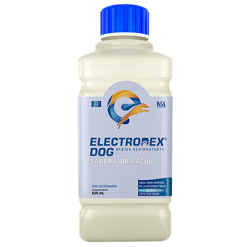 Electrodex Dog / Sabor Mora azul / Electrolitos para perro 625 ml.