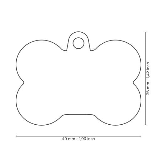 Plaquita de identificación / Hushtag My Family / Aro de goma verde y aluminio negro XL