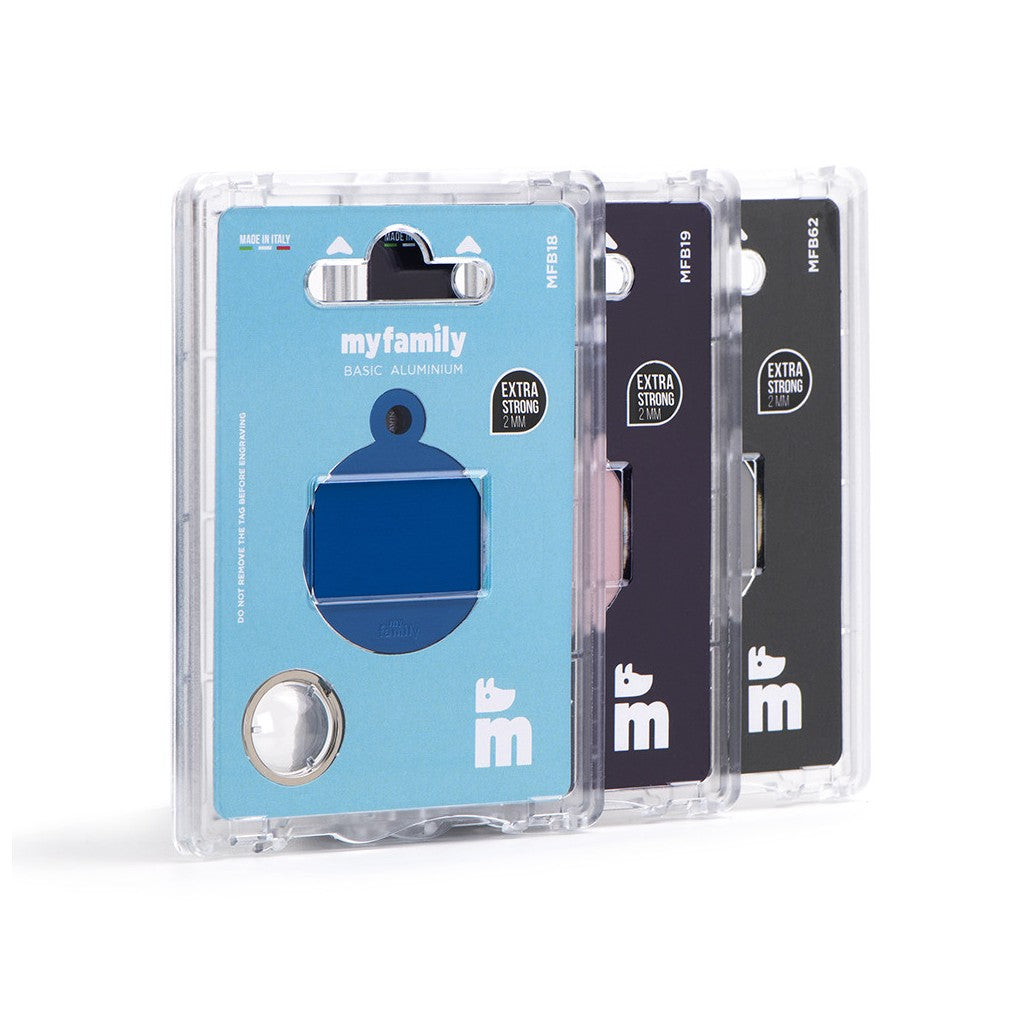 Placa / My Family / Circulo azul Grande