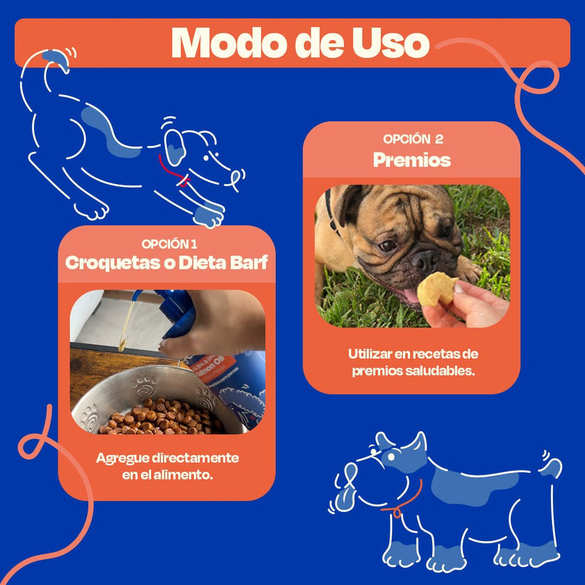 Dogelthy / Aceite de salmón con omega 3 / Para pelo, piel y articulaciones