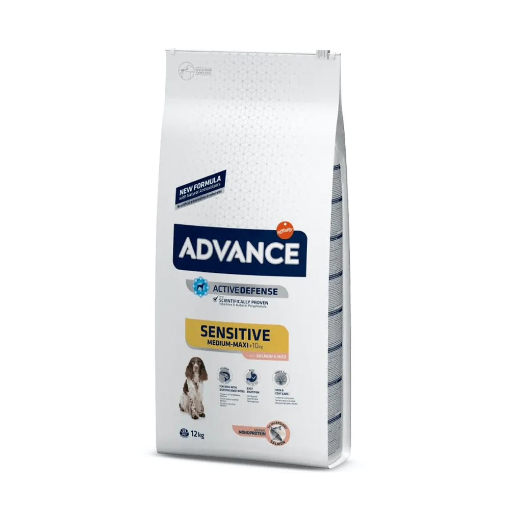Croquetas para perro / Advance Sensitive Medium / Maxi de Salmón