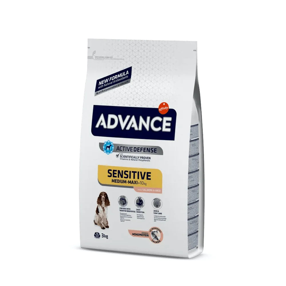 Croquetas para perro / Advance Sensitive Medium / Maxi de Salmón