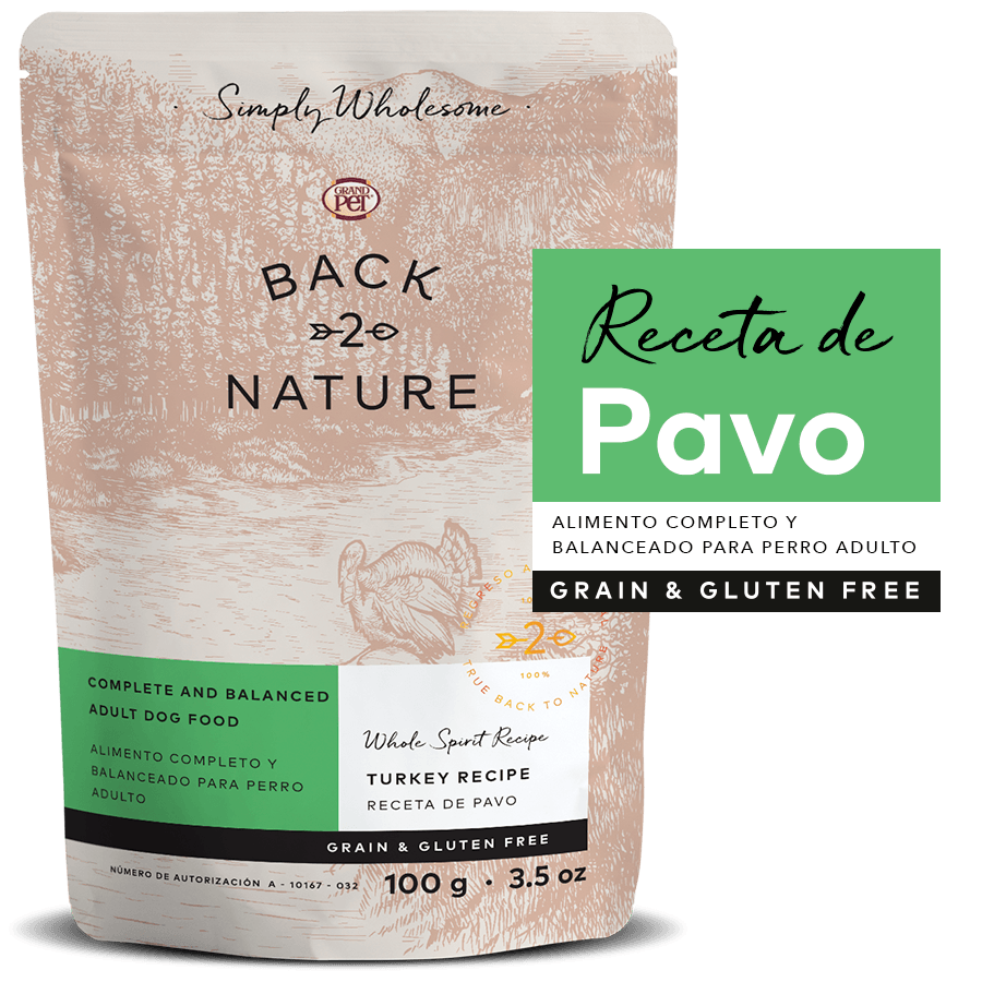 Grand Pet Back 2 Nature / Sobre de alimento / Pavo