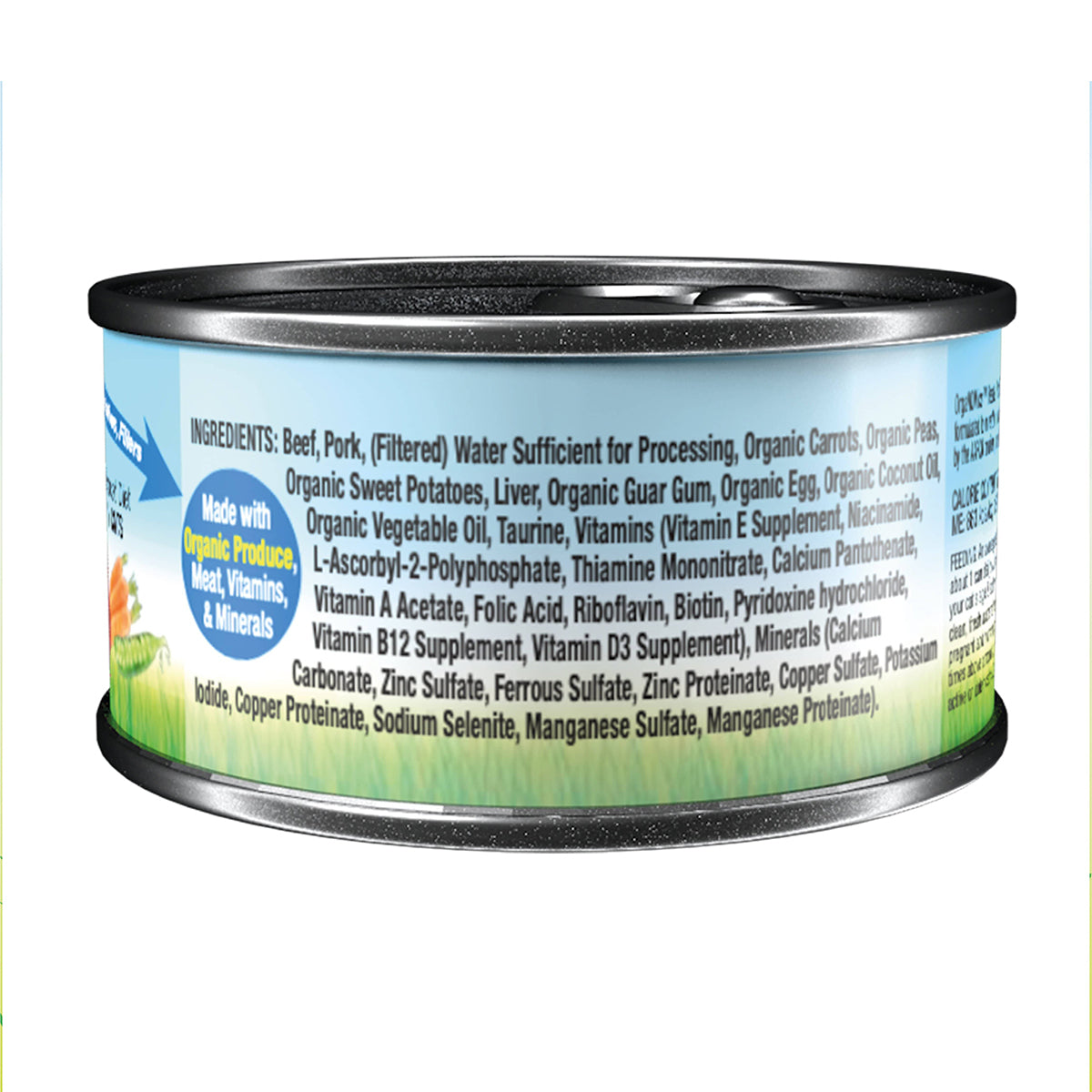 OrgaNOMics / Alimento Húmedo / Ingredientes Orgánicos Gato / Res y Cerdo / 156 g