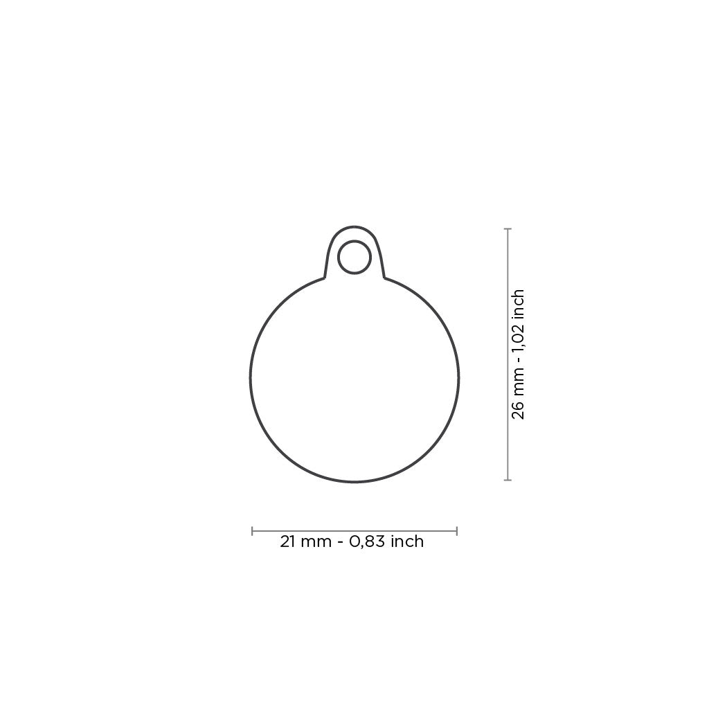 Placa / My Family / Glam circulo con hueso