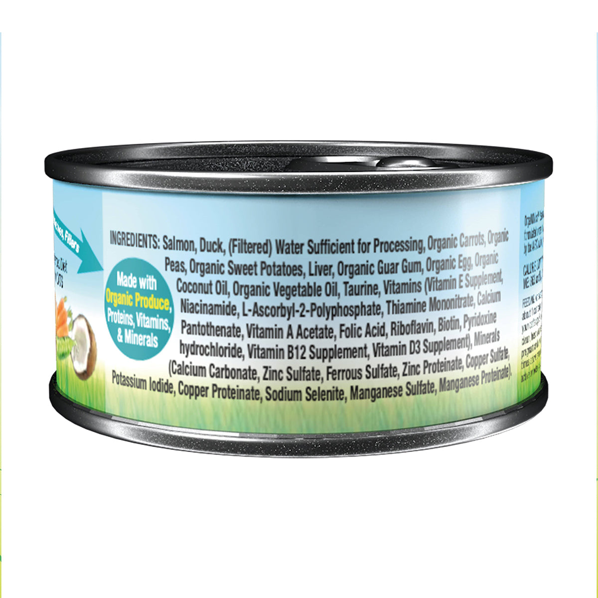 OrgaNOMics / Alimento Húmedo / Ingredientes Orgánicos Gato / Salmón y Pato / 156 g