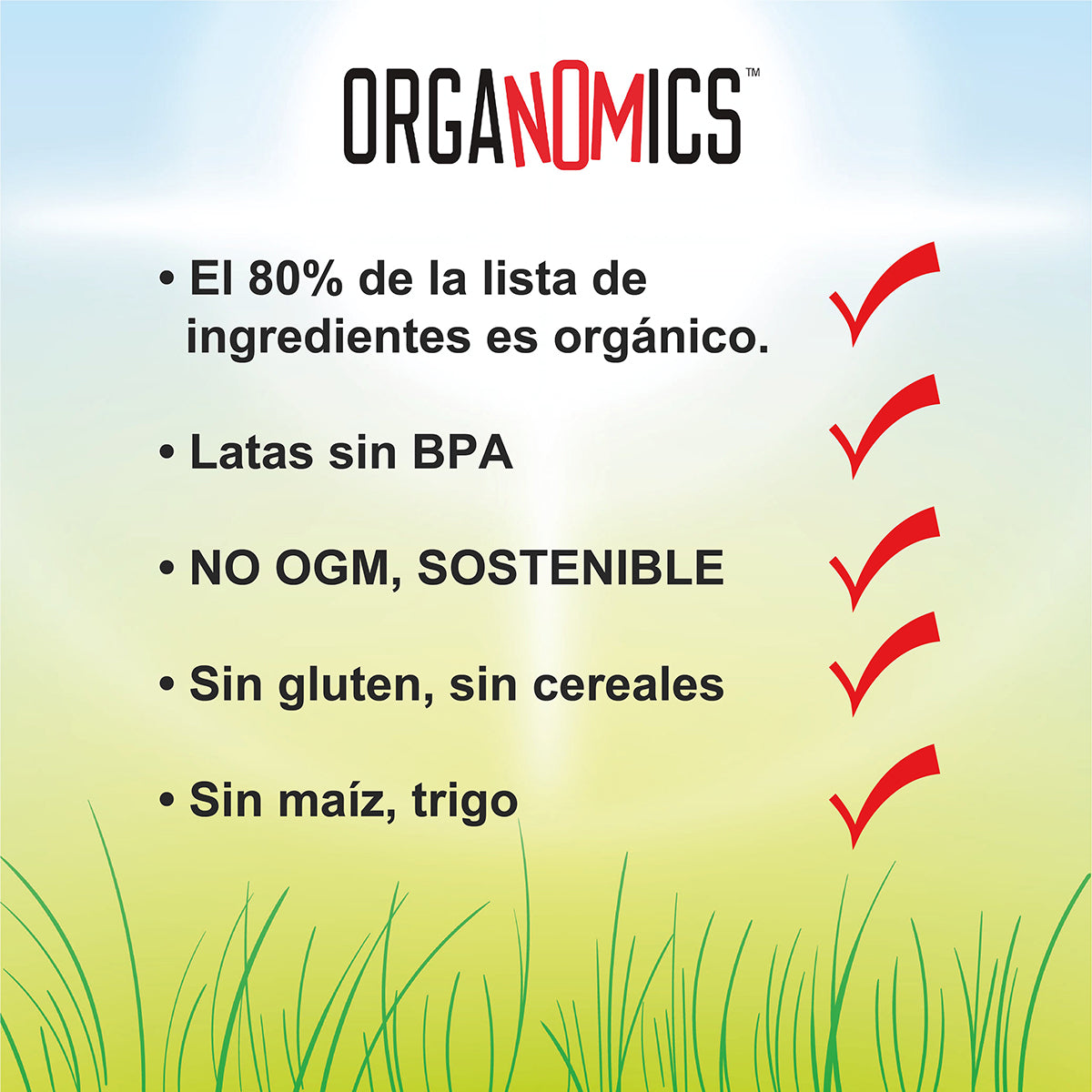 OrgaNOMics / Alimento Húmedo / Ingredientes Orgánicos Gato / Salmón y Pato / 156 g