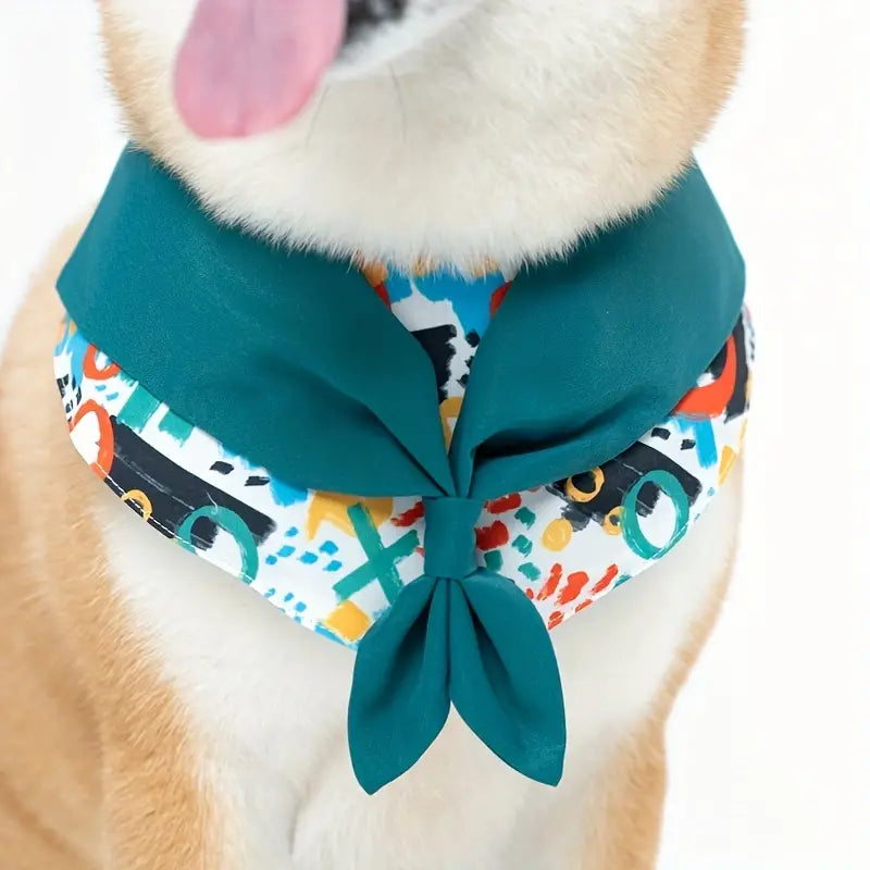 Bandana para perro / verde malaquita / Mediana