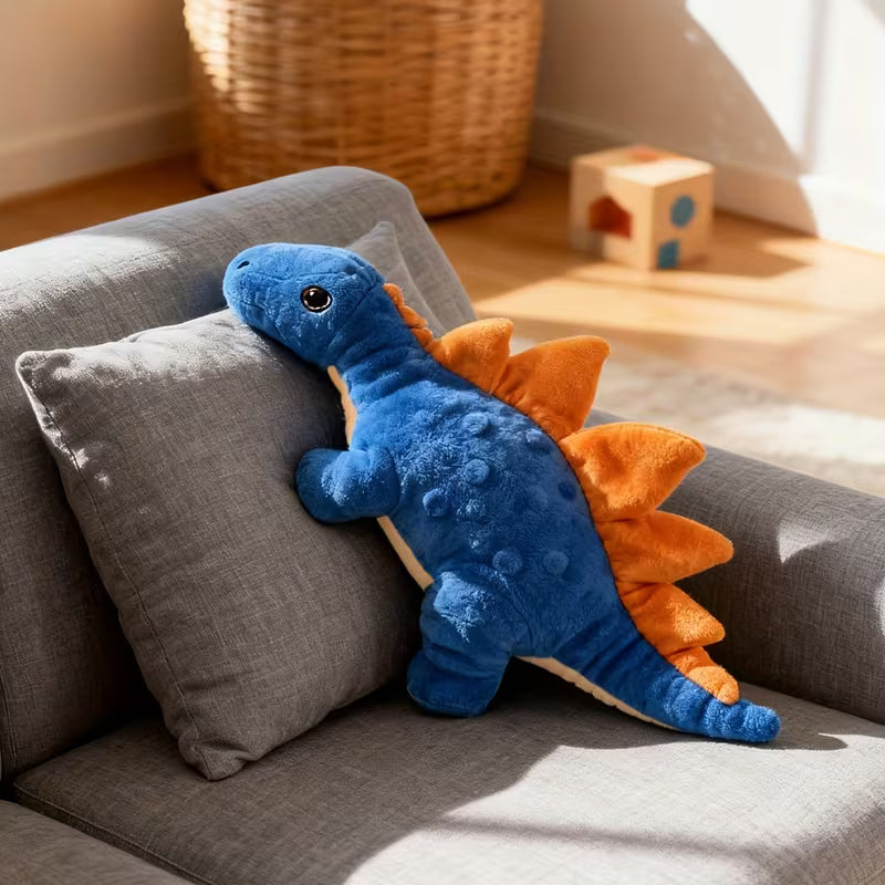 Juguete de peluche para perro / Dinosaurio azul
