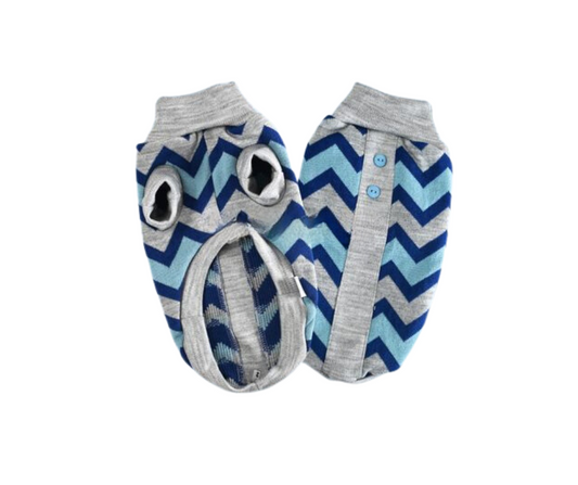 Suéter para perro / Zig Zag Azul