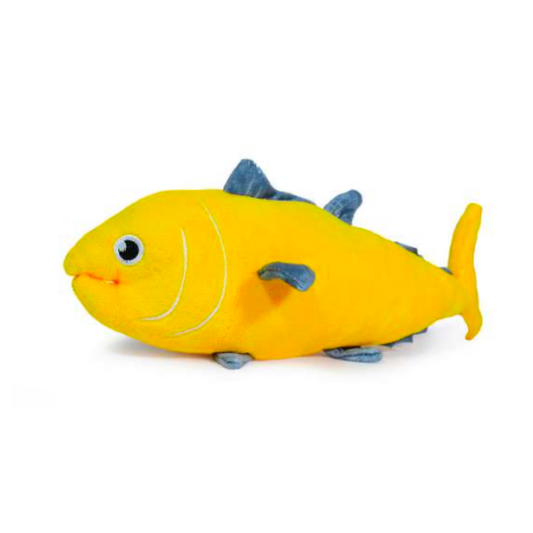 Peluche con forma de pez con squeaker / YellowFish Toy
