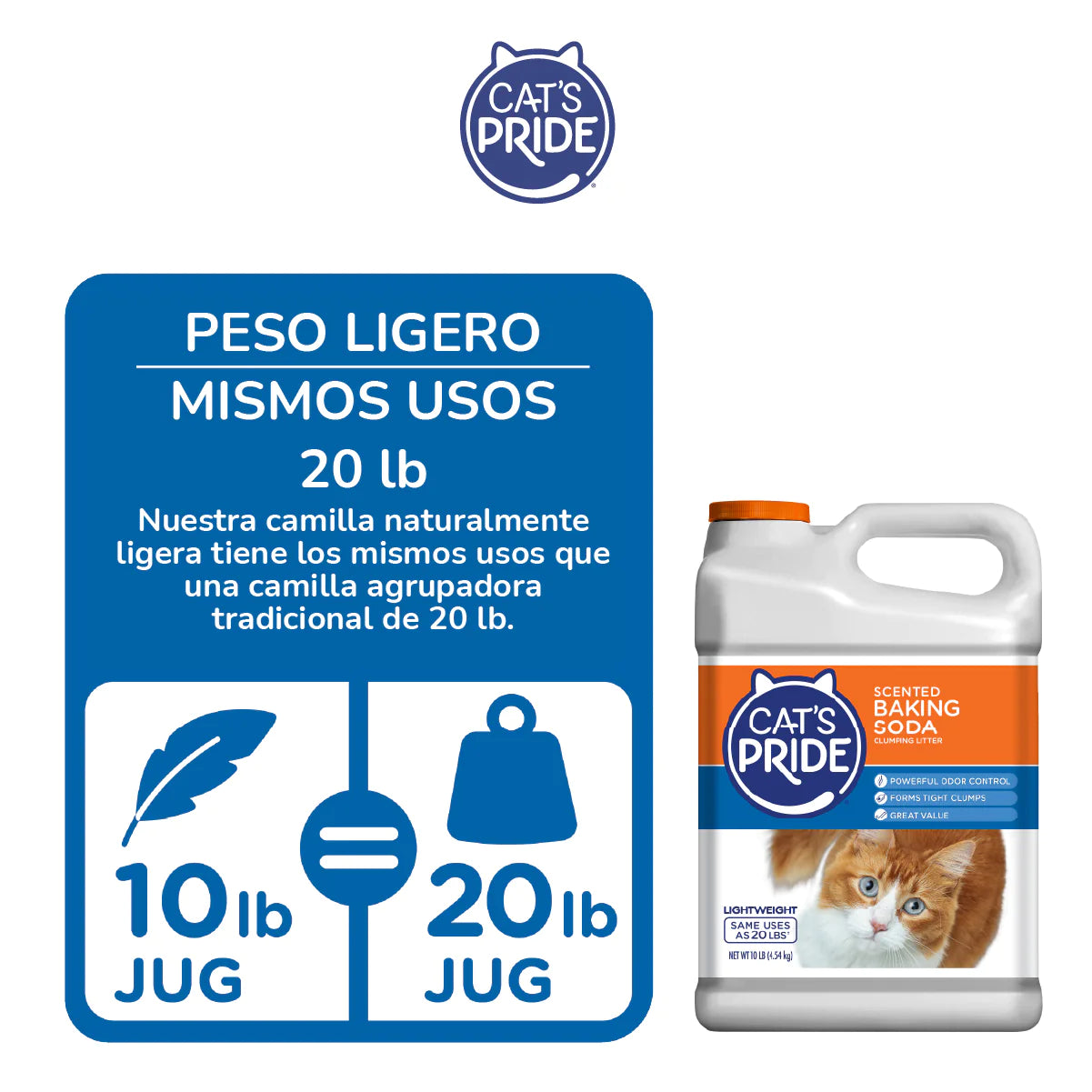 Cats Pride Bicarbonato / Arena para gato / Con aroma y bicarbonato / 4.5 kg