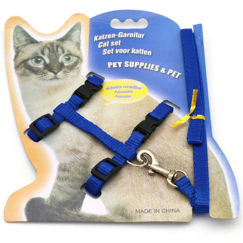 Conjunto de arnés y correa para gatos