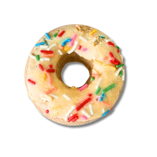 Dona de vainilla con chispas 2 pz / Panadería para perros