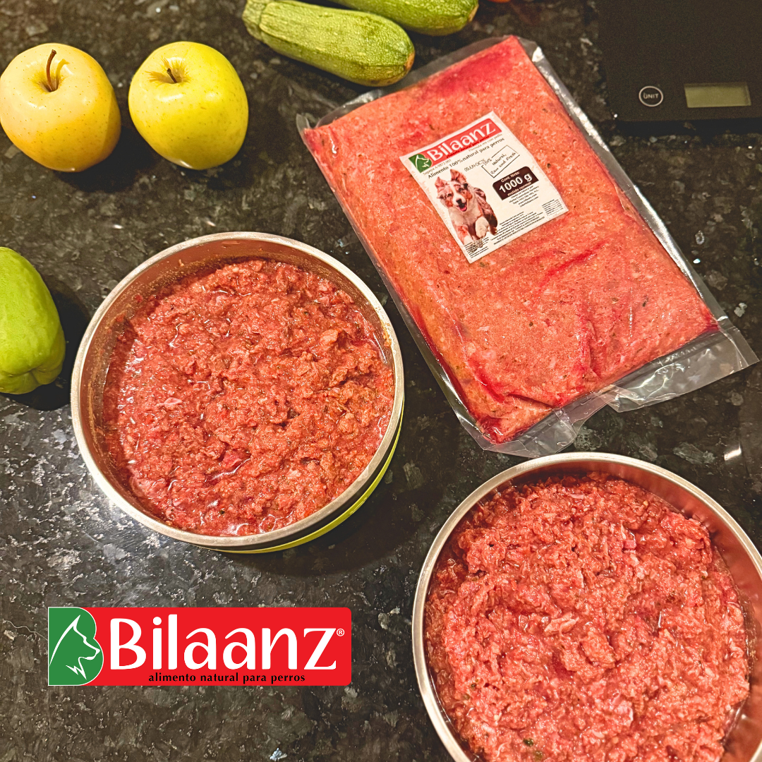 Bilaanz / Alimento crudo 100% natural / Dieta BARF con ingredientes aptos para consumo humano