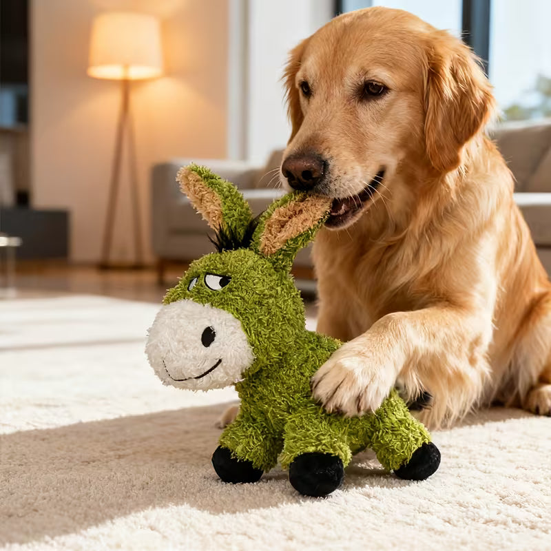 Juguete de peluche para perro / Burrito verde