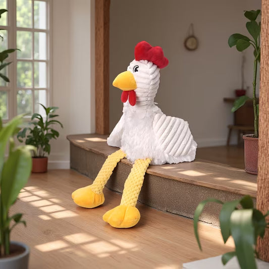 Juguete de peluche para perro / Gallito de peluche