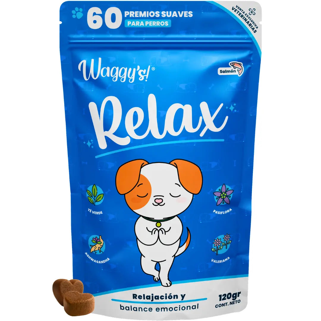 Waggy’s Relax – Relajante Natural para Ansiedad y Estrés en Perros