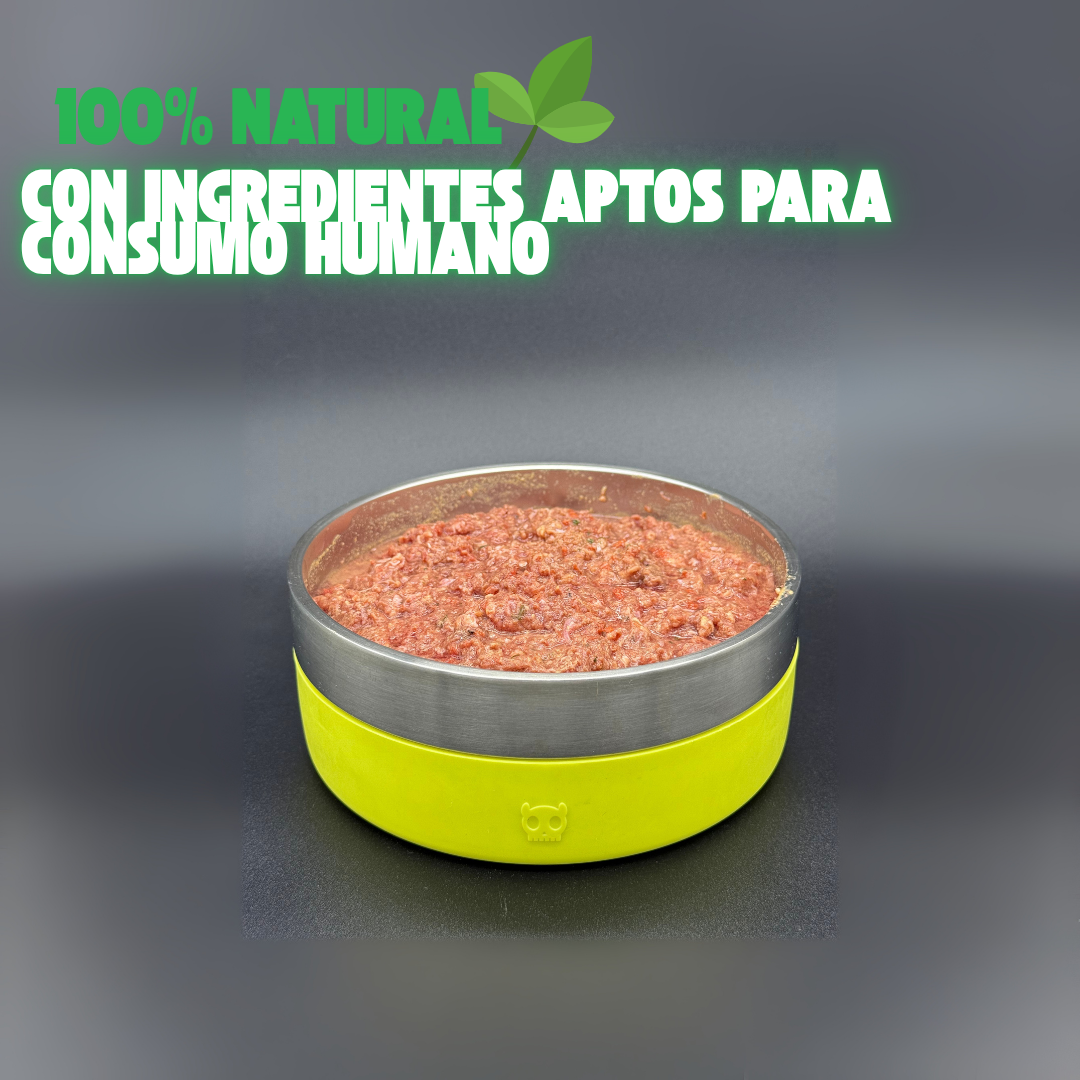 Bilaanz / Alimento crudo 100% natural / Dieta BARF con ingredientes aptos para consumo humano