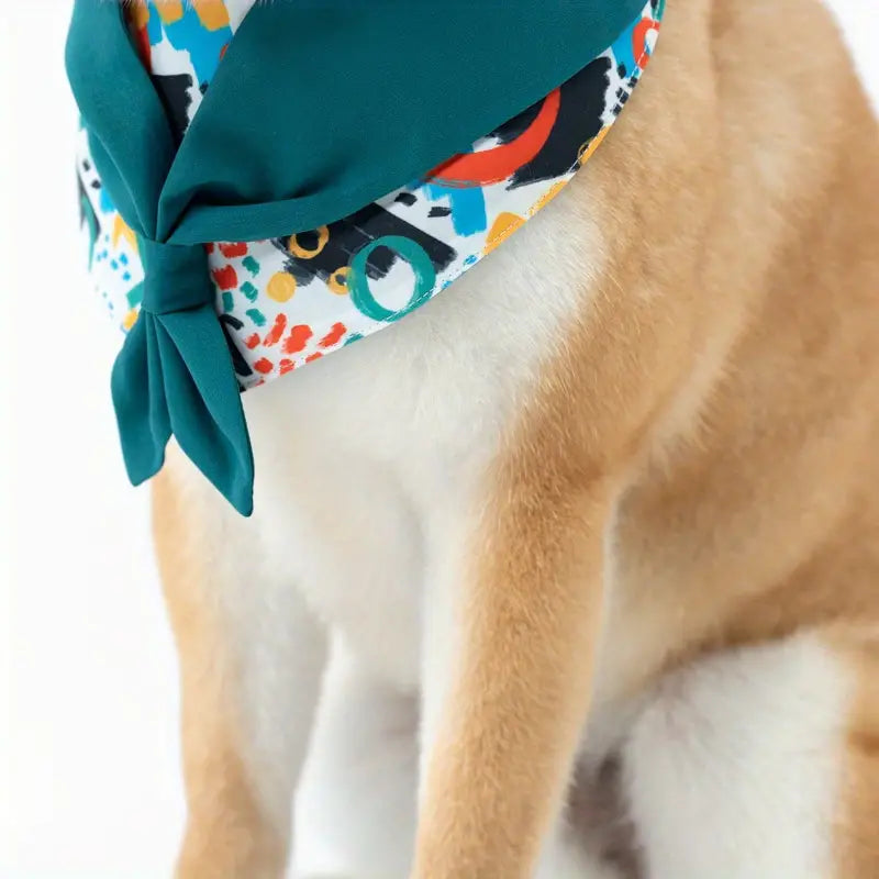 Bandana para perro / verde malaquita / Mediana