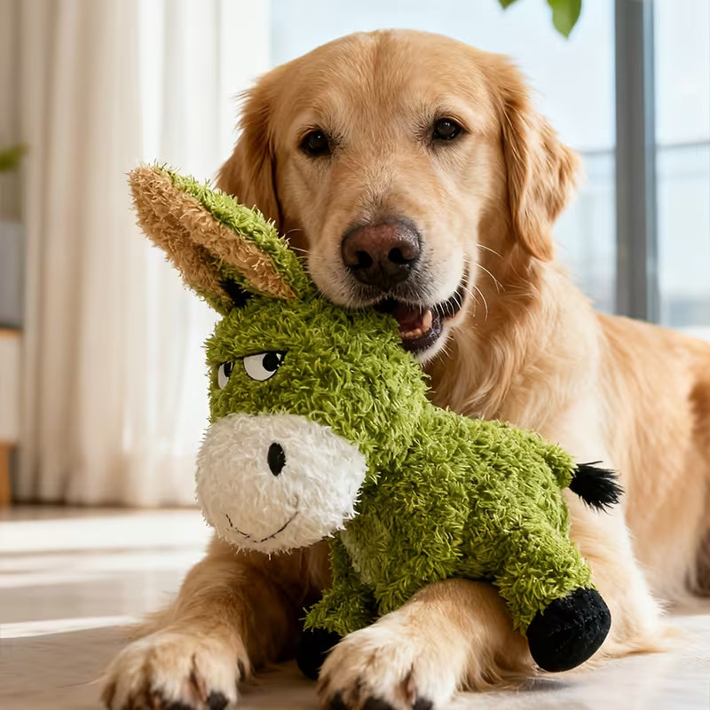 Juguete de peluche para perro / Burrito verde