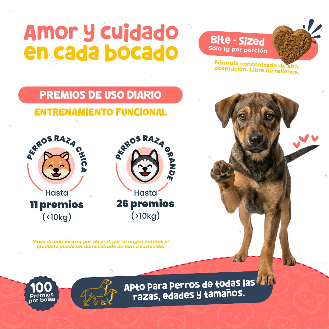 Waggy’s Bites Salmón – Masticables Suaves Naturales para Entrenamiento de Perros