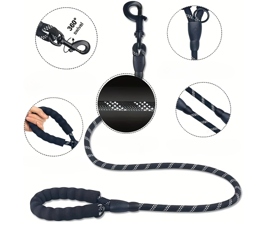 Correa para perro de nailon / 150 cm / Reflectante