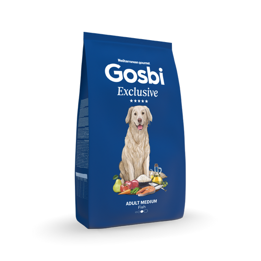 Alimento para perro / Gosbi Exclusive adulto / Salmón y pescado / 12 kg