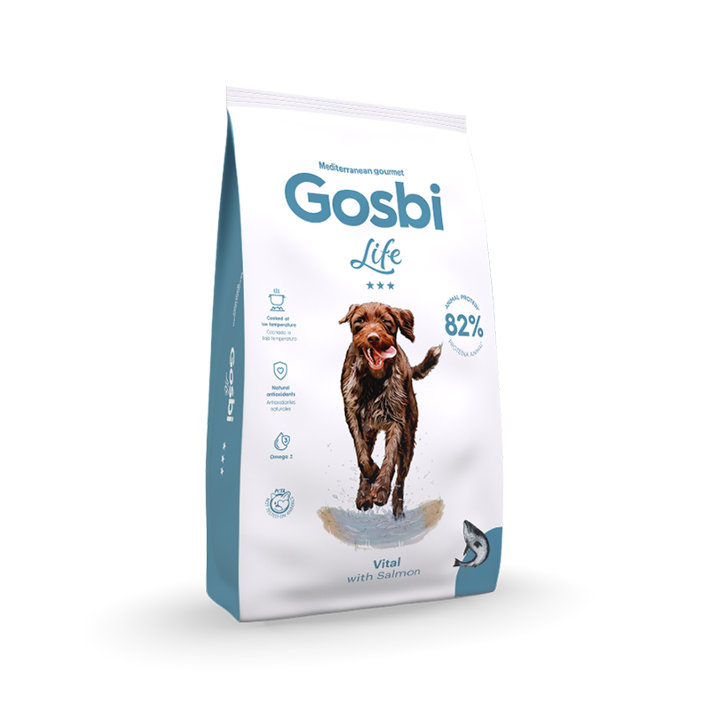 Alimento para perro / Gosbi Life Adulto / Salmón / 3 kg
