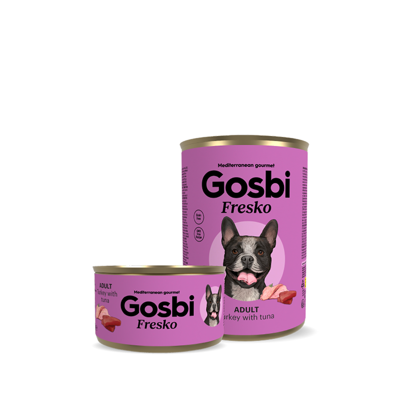 Gosbi Fresko Pavo y Atún para Perro – Alimentación Húmeda Natural
