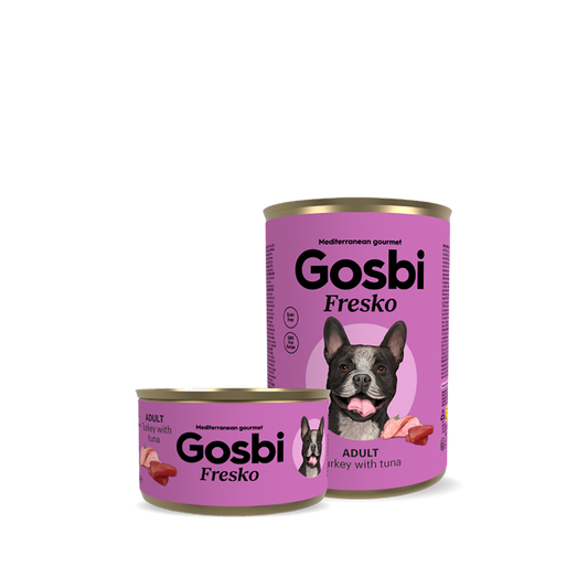 Gosbi Fresko Pavo y Atún para Perro – Alimentación Húmeda Natural